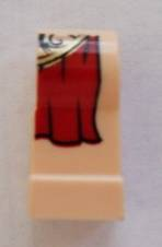 Lego Leg, Left with SW Leia Slave Pattern