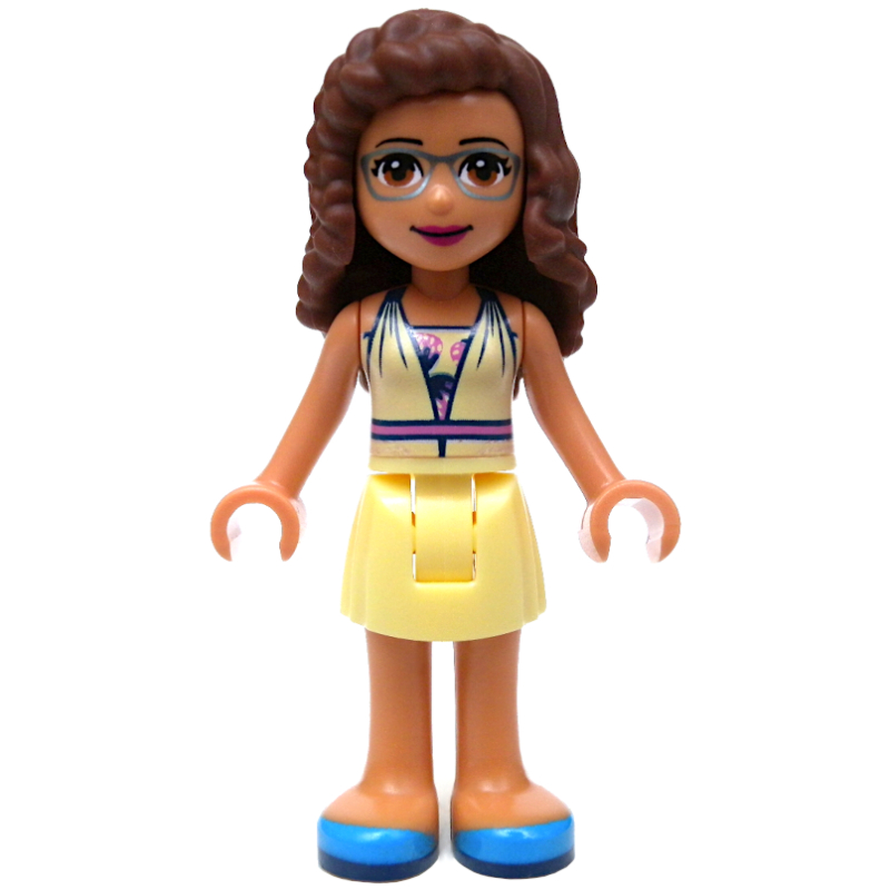 Lego Olivia - Bright Light Yellow Top, Bright Light Yellow Skirt
