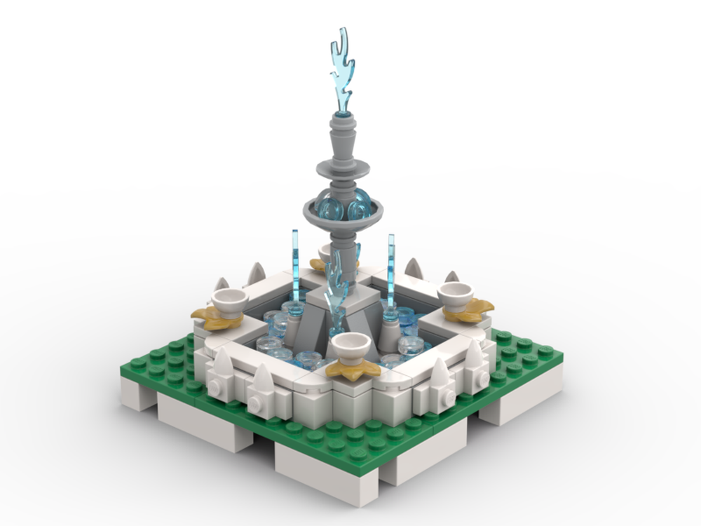 Lego City Square Fountain