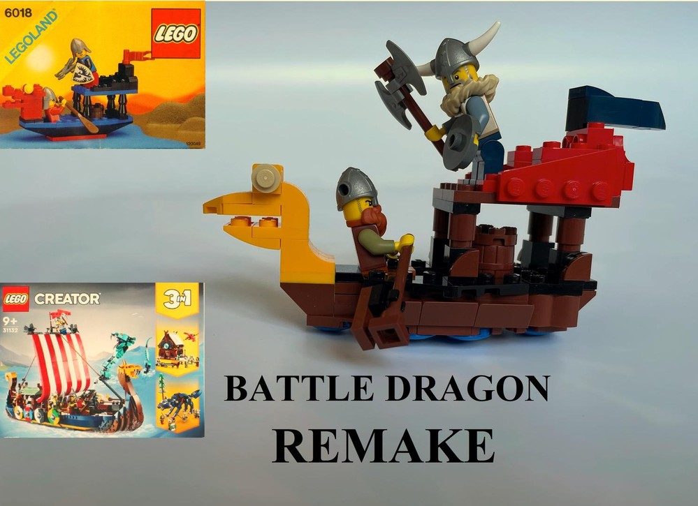 Lego 6018 Battle Dragon REMAKE