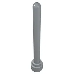 Antenna 1 x 4 with Rounded Top / Light Bluish Gray