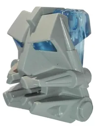 Bionicle Head Connector Block 3 x 4 x 1 2/3 with Trans-Medium Blue Eye / Brain Stalk (32553 / 32554)