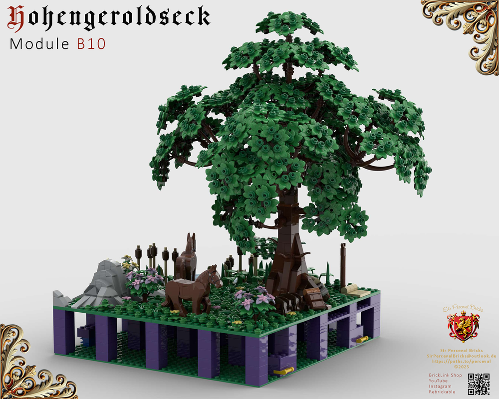 Lego B10 Castle Hohengeroldseck - Big old tree (Landscape Expansaion 1)
