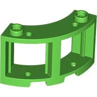 Window Round 3 x 3 x 2 / Bright Green