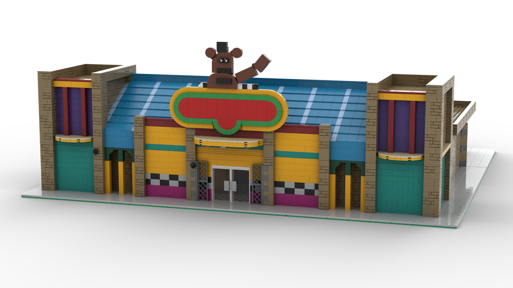 Lego Freddy Fazbear's Pizza Place (FNaF Movie) - Modular Building