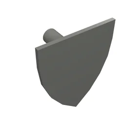 Shield Triangular / Dark Bluish Gray