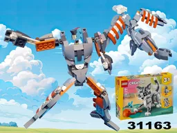 Transformer Wyvern using LEGO Creator 31163: Playful Cat