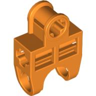 Lego Technic Axle Connector 2 x 3 with Ball Socket, Open Sides / Orange