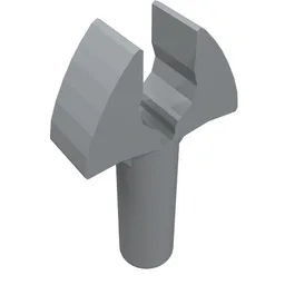 Bar 1L with Clip / Light Bluish Gray