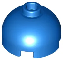 Brick, Round 2 x 2 Dome Top / Blue