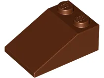 Brick Sloped 33° 3 x 2 / Reddish Brown