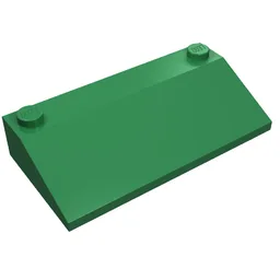 Brick Sloped 33° 3 x 6 / Green