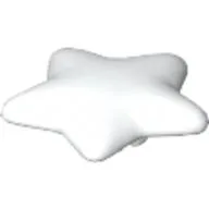 Clikits Icon, Star 2 x 2 Small with Pin [Frosted] / White