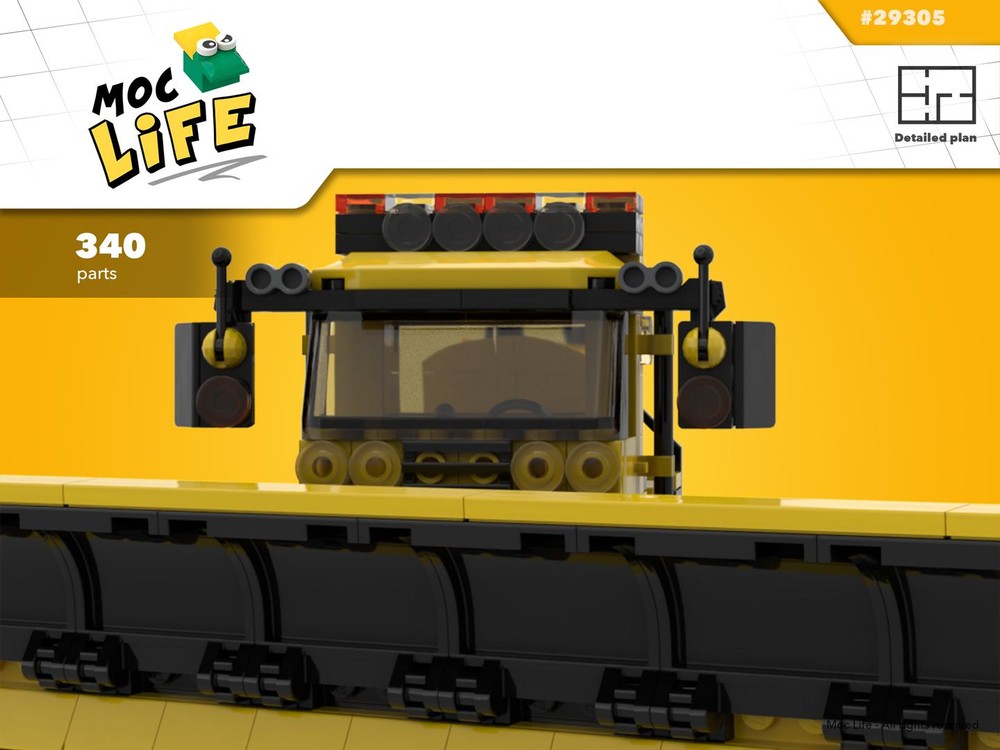 Lego Airport snowplow