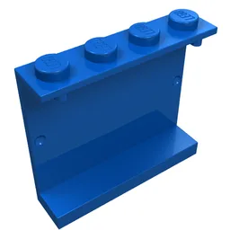 Panel 1 x 4 x 3 [Solid Studs] / Blue