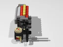 Transverse engine