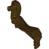 Lego Animal Body Part, Dinosaur, Indominus Rex Arm, Left, with Elbow Spikes [PLAIN] / Dark Brown