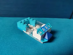 Blue & White Boat