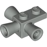 Lego Brick Special 1 x 1 with 3 Speakers / Loudspeakers / Space Positioning Rockets / Light Gray