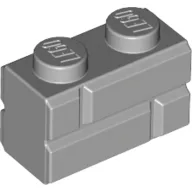 Brick Special 1 x 2 with Masonry Brick Profile / Light Bluish Gray