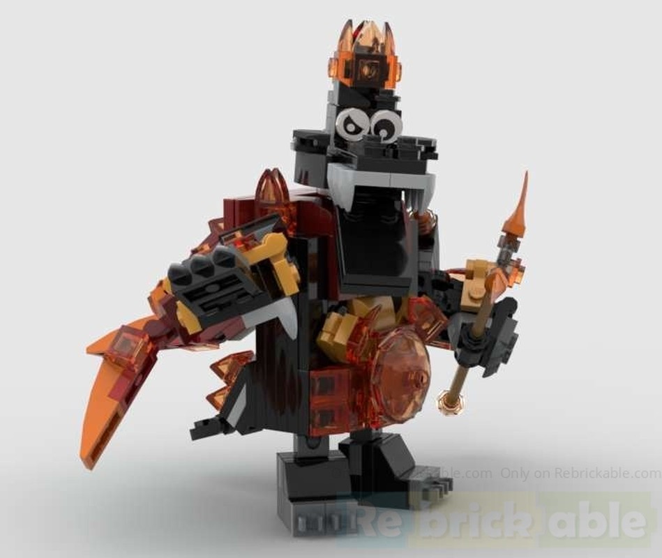 Lego K. Rool King of Lava