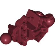 Lego Large Figure Skeletal, Limb, with 2 Ball Joints, and 3 Holes (Vahki) / Dark Red