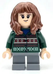 Hermione Granger, Dark Green Sweater, Short Dark Bluish Gray Legs