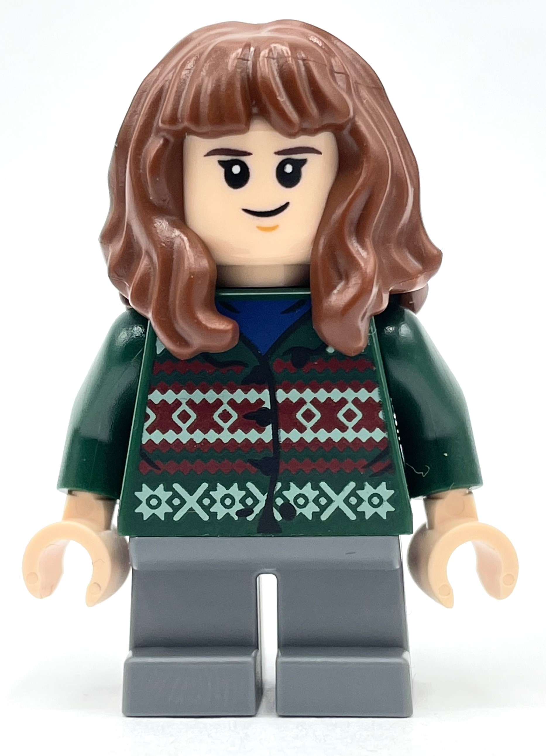 Lego Hermione Granger, Dark Green Sweater, Short Dark Bluish Gray Legs