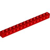 Lego Technic Brick 1 x 14 [13 Pin Holes] / Red