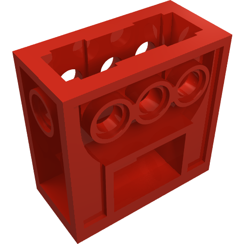 Lego Technic Gearbox 2 x 4 x 3 1/3 / Red