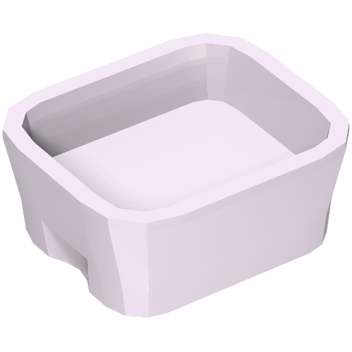 Lego Equipment Dish Rectangular [Kitchen Implements Kit] / Lavender