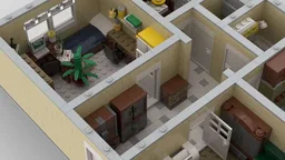 Model of apartment based on real
