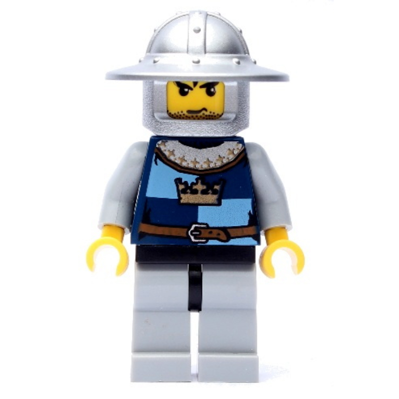 Lego Knight, Dark Blue, Wide Brim Helmet