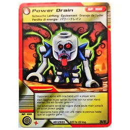 Trading Card, Ninjago Deck #1: 26 - Power Drain - International Version / [No Color/Any Color]