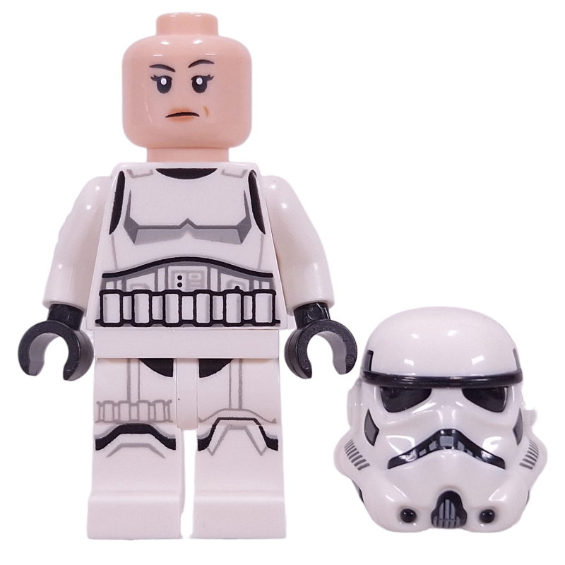 Lego Stormtrooper, Light Nougat Head, Female
