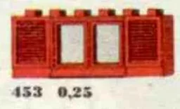 1 x 6 x 2 Shuttered Windows, Red or White