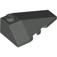 Brick Wedged, Sloped 4 x 2 Triple Right / Dark Gray