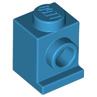 Lego Brick Special 1 x 1 with Headlight / Dark Azure
