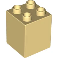 Duplo Brick 2 x 2 x 2 / Light Yellow