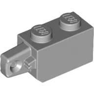 Hinge Brick 1 x 2 Locking with 1 Finger Vertical End / Light Bluish Gray
