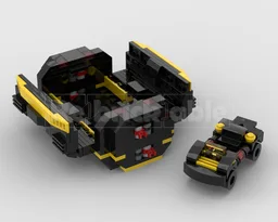 Cargo Container Mk I and Retro Mini Buggy - Blacktron Renegade