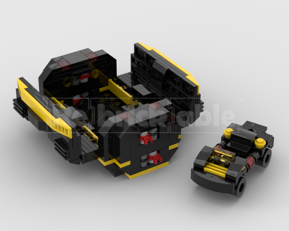 Lego Cargo Container Mk I and Retro Mini Buggy - Blacktron Renegade