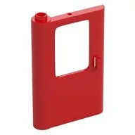 Door 1 x 4 x 5 Train Left / Red
