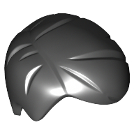 Lego Hair Short Smooth and Right Parting [Plain] / Black