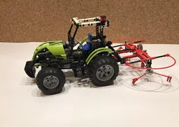 Tractor with hay turner model 8284