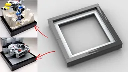 holder or frame for moc