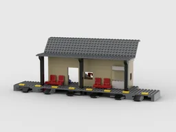 Train Station built around 60197 mini-platform