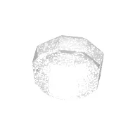 Plate Special 8-Sided Crystal/Gem 1 x 1 x 2/3 / Opal Trans-Clear
