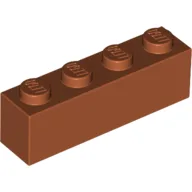 Brick 1 x 4 / Dark Orange