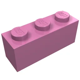 Brick 1 x 3 / Dark Pink
